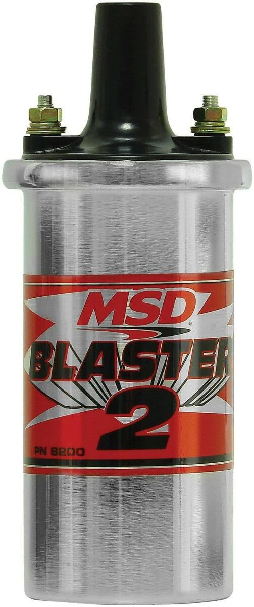 MSD Ignition Coil Canister(w_ballast hardware) Blaster 2 Series Chrome 8200MSD